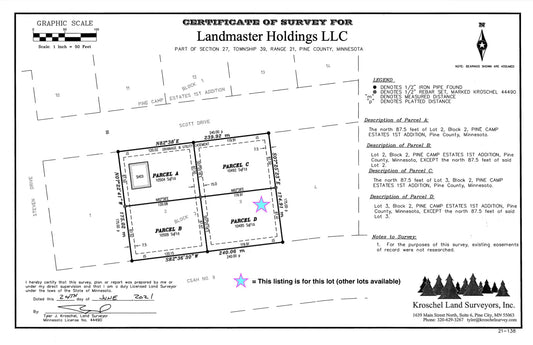 148XX Cross Lake Road, Pine City Twp, MN 55063