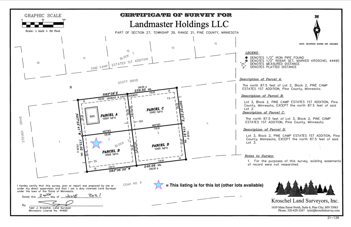 14XXX Cross Lake Road, Pine City Twp, MN 55063