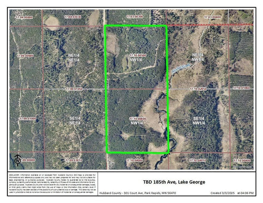 TBD 185th Ave , Lake George, MN 56458