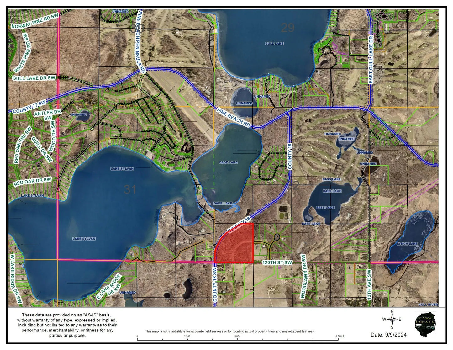 TBD County 18 SW and 120th Street SW , East Gull Lake, MN 56401