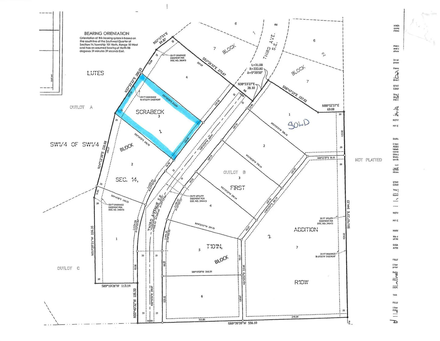 Lot 3, Bk1 3rd Avenue, Harmony, MN 55939