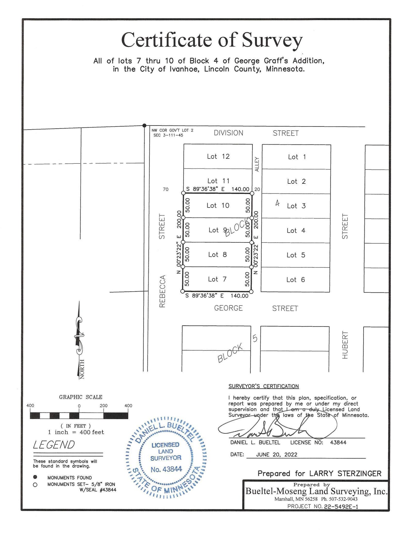 XXX South Rebecca Street, Ivanhoe, MN 56142